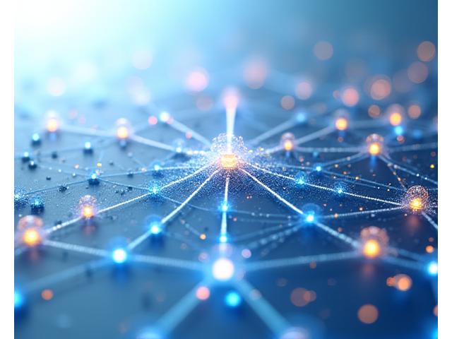 데이터 생태계의 흐름을 시각화한 복잡한 네트워크 다이어그램