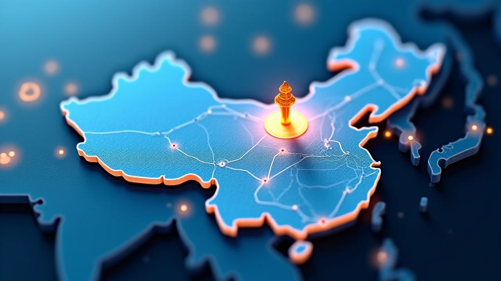 중국 지도가 배경인 글로벌 비즈니스 컨설팅 장면