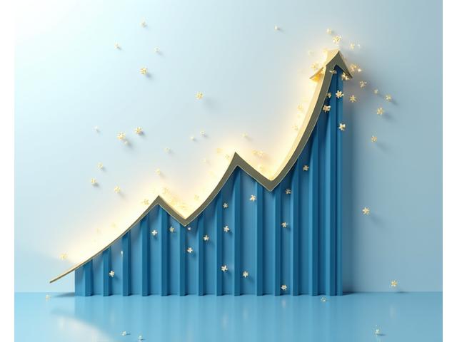 새로운 투자 기회 분석 리포트 표지 이미지: 상승하는 그래프와 투자 관련 아이콘